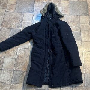 L.L. Bean Women's Black Hooded Puffer Coat